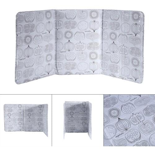 1Pcs Splatter Shield Guard Oil Divider Proof Baffle Tool Kitchen Cooking Frying Pan Oil Screen Cover Gas Stove