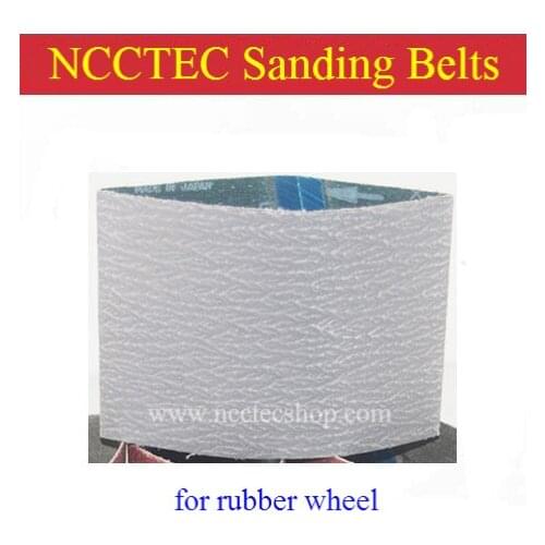 Grit 120 FUSED ZIRCONIA ALUMINA sanding belt | Stainless steel wire drawing brush abrasive sandpaper for install in rubber wheel