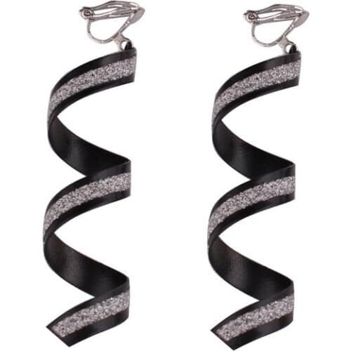 Hot Sale Simple Geometric Clip on Earrings Without Piercing for Women Fashion Luxury Cuff Earrings Needn't Ear Hole Earrings New