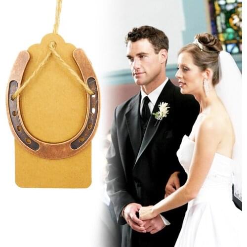 100pcs/lot Lucky Gift Metal Horseshoe Wedding Favors for Guest Birthday Anniversary Souvenir Barn Wedding Party Supplies