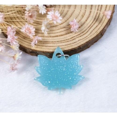 14pcs /lot 36*34m Cute Multicolor Cartoons FlatBack Resin leaf For Jewelry DIY Decoration Crafts