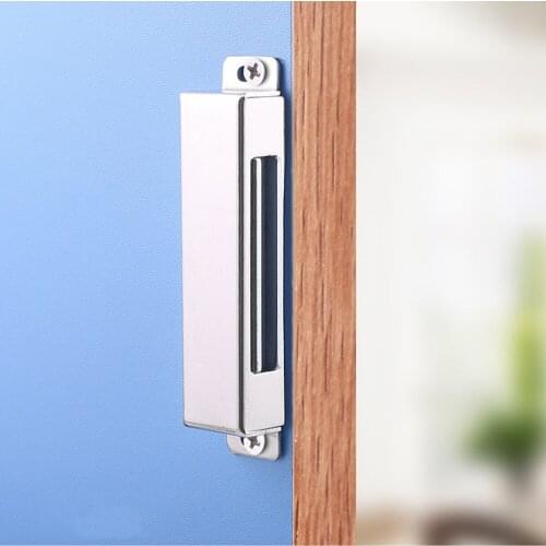 2 Pcs Magnetic Door Catch Cabinet Door Stainless Steel Strong Magnets Magnet Door Lock for Closet Bedrooms Bathrooms Kitchen