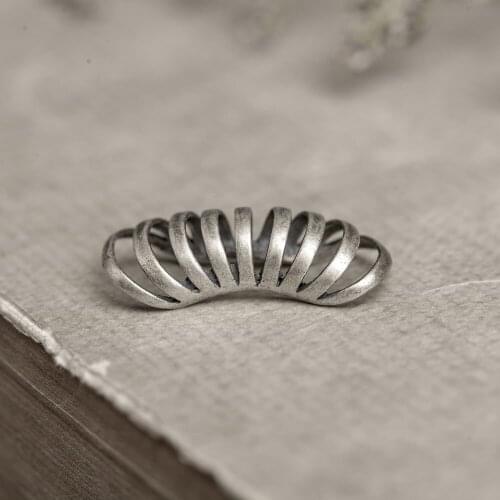 925 Sterling Silver Circle Cuff Clip On Wrap Single Earring Men Women Gift A1353