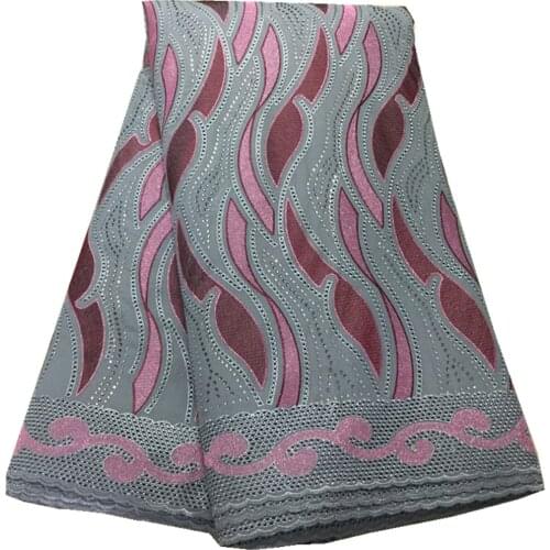 African Lace Fabric High Quality Swiss Voile Lace In Switzerland Dry Cotton 2.5 Yards Garment Materials For Wedding PL-130