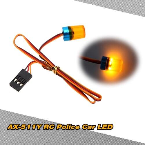 AX-511Y Multi-function RC Circular Ultra Bright Police RC Car LED Light with strobing-blasting Flashing fast-slow Rotating Mode