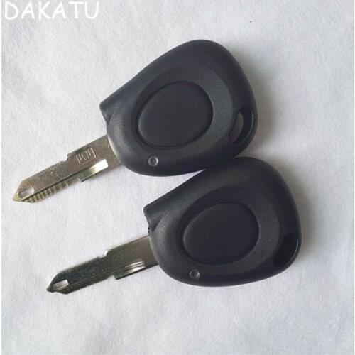 DAKATU 1 Button NE73 Blade Remote Car Key Shell For Renault Twingo Clio Kangoo Master Keyless Entry Fob Case No battery location