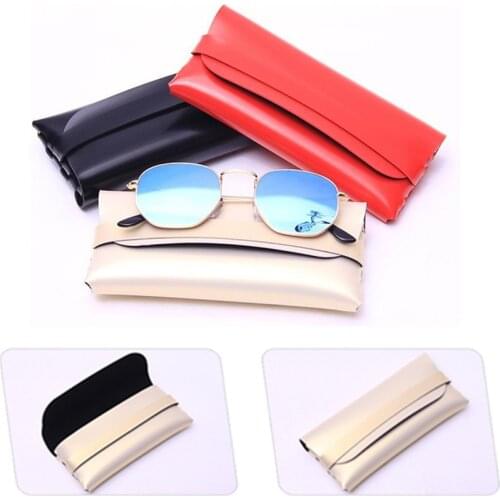 New Fashion PU Leather Cover Sunglasses Case for Women Men Glasses Pouch Bag Accessories Reading Eyeglasses Box