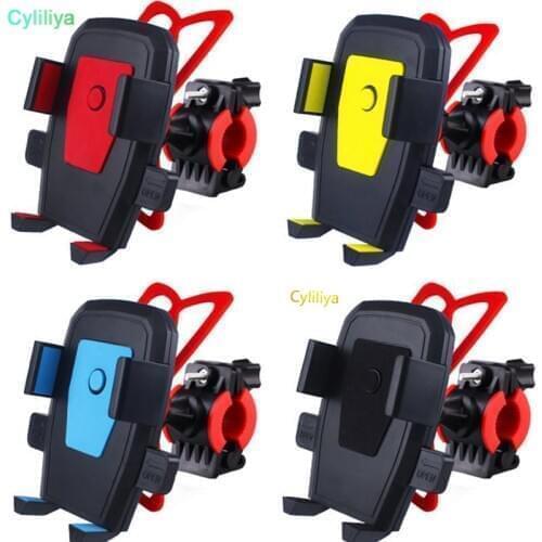 50pcs 360 Degree Rotation Bike Holders Bicycle Stand Motorcycle Handlebar Mount Phone Holder Case Bracket Silicone Support Band