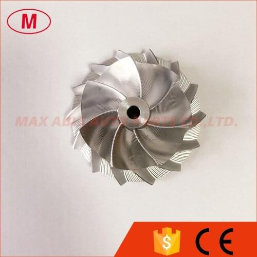 GT15-25 47.00/61.98mm 7+7 blades Point milling ,high performance,air curve Turbo Billet/milling/aluminum 2618 compressor wheel
