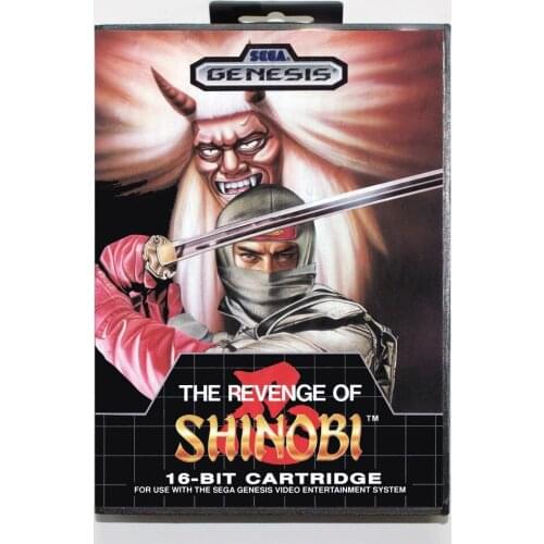 Revenge of Shinobi Game Cartridge 16 bit MD Game Card With Retail Box For Sega Mega Drive For Genesis
