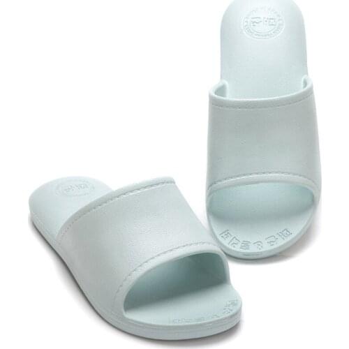 Summer Womens House Slippers Female Non-Slip EVA Pure Color Cool Slippers Home Slides Shoes