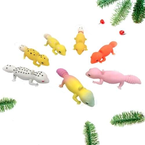 Hot! Cartoon Squishy Lizard Antistress Kids Toys For Girls Stress Toy Colorful Funny Squeeze Novelty Gag Gifts Squishy Keychain