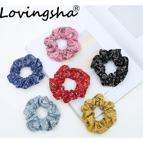 LOVINGSHA Classical Women Hair Accessories Ladies Hair Tie Lady Scrunchies Ponytail Hair Female Girl Holder Rope FC119