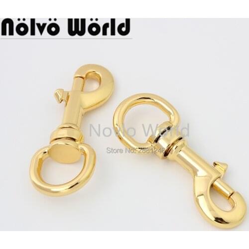 Nolvo World 5-20-100 pieces 14mm Deep gold Light gold Swivel snap hooks Zinc Alloy Quick Snap Hook