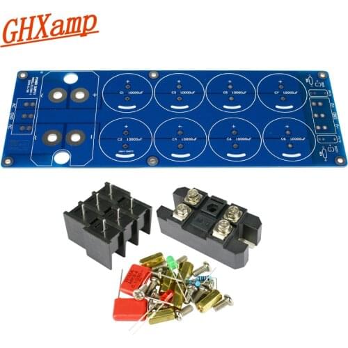 GHXAMP 100A High Current Positive Negative Double Power Supply Rectifier Filter Kits For High Power Amplifier 1000W 2000W DIY