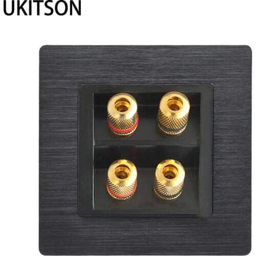 Quality Speaker Wall Panel Frame With 4 Ports Banana Connectors For Home Theater System