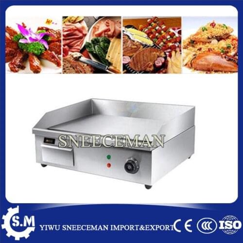 New model safe and efficient stainless steel professional electric flat top grill machine