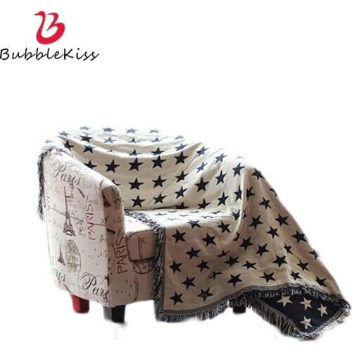 Bubble Kiss Simple Style Blanket Sofa Towel Star Geometry Blankets For Beds Home Portable Throw Blanket Office Siesta Blankets