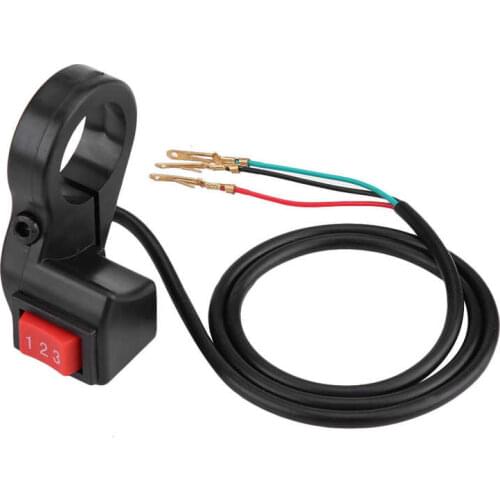 Electric Bicycle 3 Speed Module Switch Shift Motorcycle E-bike Scooter Three Gear Speed Switch Shift for 22mm Handlebar