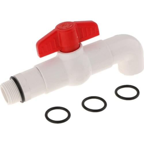 25mm Outlet Plastic Drum Barrel Spigot Faucet Taps for Water 90 Degree DN20 (3/4inch) Connection