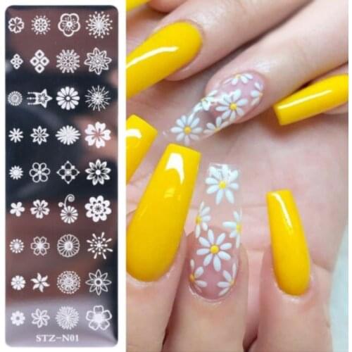 Christmas Designs Nail Stamping Plates Flower Geometry Animals DIY Gel Polish Nail Art Stamp Stencil Manicure Tools Template