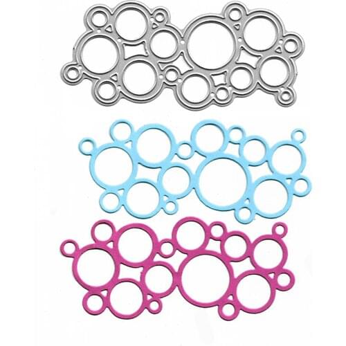 Bubble Metal Dies Scrapbooking Album Cards Making DIY Mold Craft Stencil Stamps And Slimline Dies Hand Made Metal Cutting Die