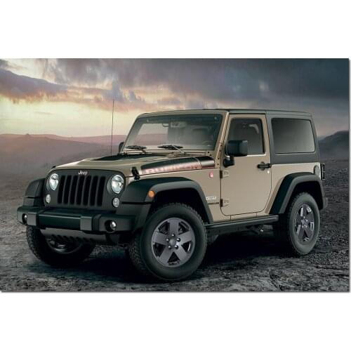 Modern Canvas Painting Wrangler SUV Car Photo Wall Art Posters and Prints Wall Picture for Home Decor