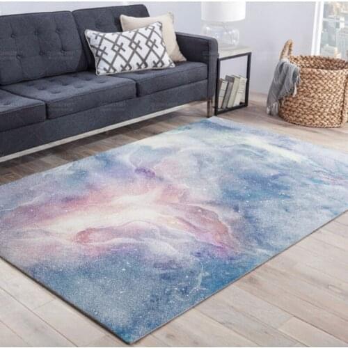 Modern Anti-slip Indoor Carpet Decorative Printed Rugs Bedside Mat Living Room Bedroom Bay Window Sofa Floor Decorative Rug