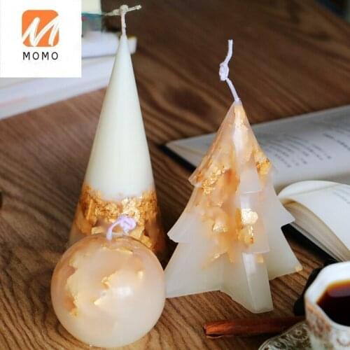 High-End Luxury Handmade Gold Foil Aromatherapy Candle Decoration Household Window Fragrance Candle