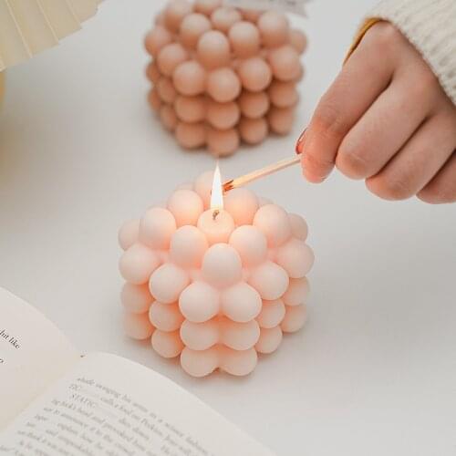 Ins Korean Shell Rubiks Cube Candle Handmade Aromatherapy Creative Gift Decoration Home Personalized Aromatherapy Soy Wax