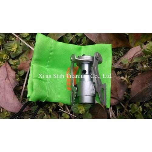Titanium Ti alloy Outdoor Mni Portable One-Piece Butane gas Burner for Camping Exploration 25g/pc