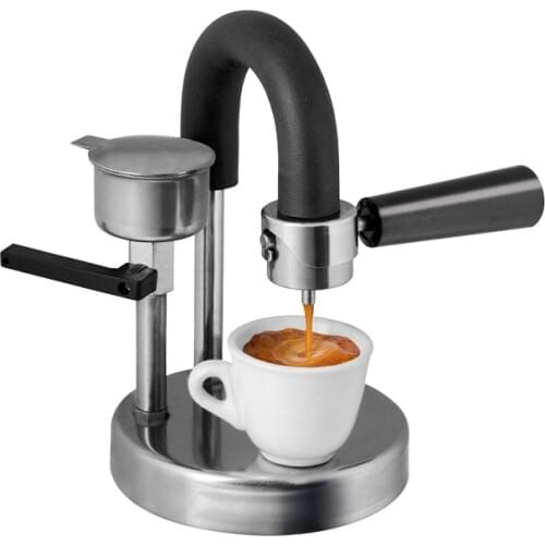 Convenient espresso pot outdoor home office Italian handmade coffee machine can be heated by gas stove