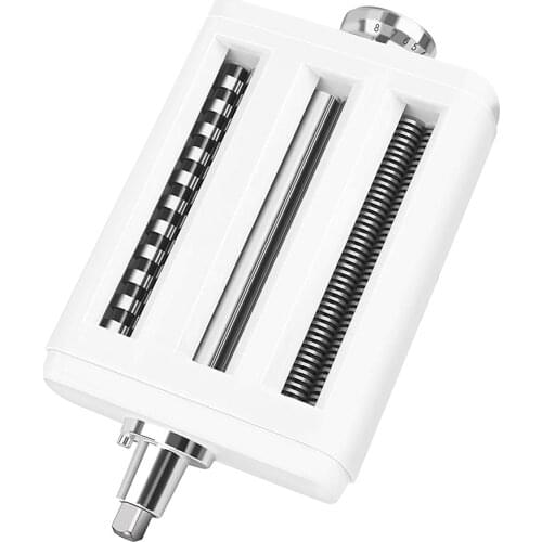 3-in-1 Pasta Maker Multifunction Homemade Noodle Press Kitchen Pasta Roller Attachment Replacement for KitchenAid Stand Mixer