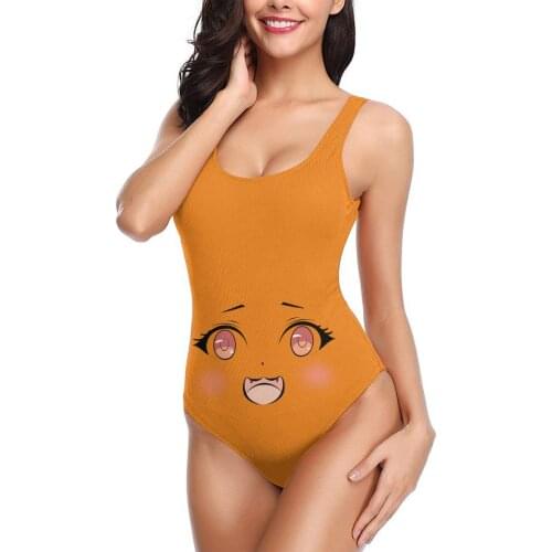 Women 2021 Exotic Bikinis Cartoon Expression (10) Women Swimsuit One Piece womens top Animation expression SwimSuit For Women
