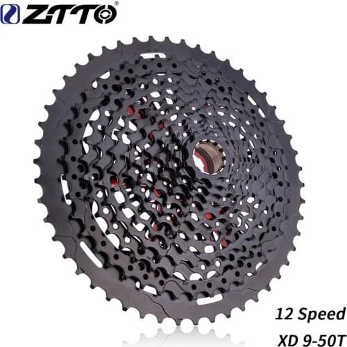 ZTTO MTB 12 Speed 9-50T Cassette XD Sprocket Black 9-50 Steel Cassette e13 556% range 12s compatible 12speed GX eagle M7100 k7