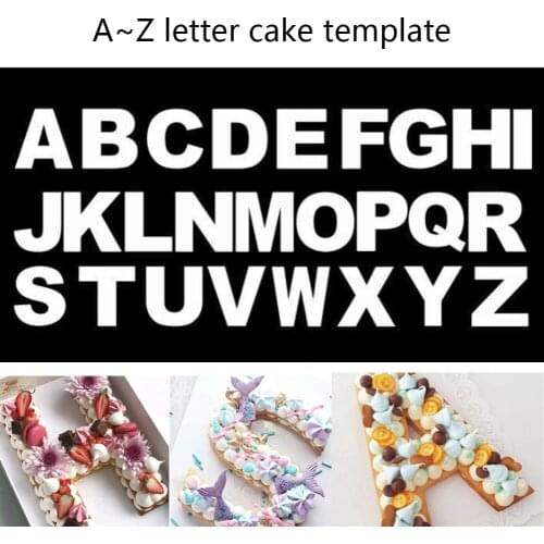 1 Set PET Alphabet Cake Molds Chocolate Pastry Decorating Mould Food Grade DIY Birthday Cake Fondant Cookie Decorating Tools