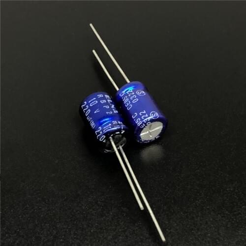 10PCS/100PCS ELNA Blue RBP2 (R2B) Series 220uF 10V 10V220UF Non-Polar Electrolytic Capacitor 8X11.5