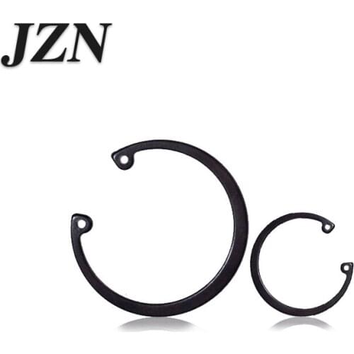 100Pcs Black Metal C Type Dia 8-20mm 9/10/11/12/13/20 Metal Internal Circlip Ring for Electric Shaft Bearing