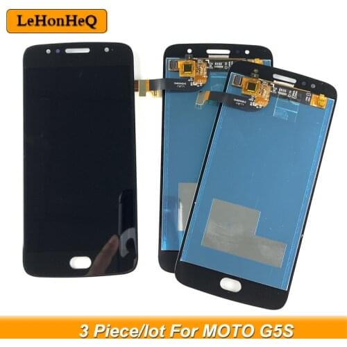 3 Piece/lot 5.2" AMOLED LCD For Motorola MOTO G5S XT1792 XT1793 XT1794 LCD Display Touch screen Digitizer Assembly