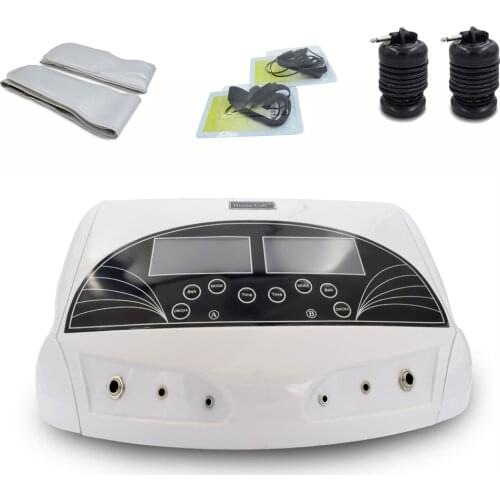 3 in 1 Ionic Detox foot bath Sub-health ionic cleanse SPA machine+infrared ray belt with two person ionic detox through feet