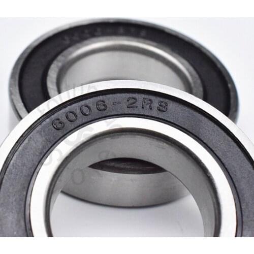 6006RS 30*55*13(mm) 1Piece free shipping bearing ABEC-5 rubber sealing type bearings 6006 6006RS chrome steel bearing
