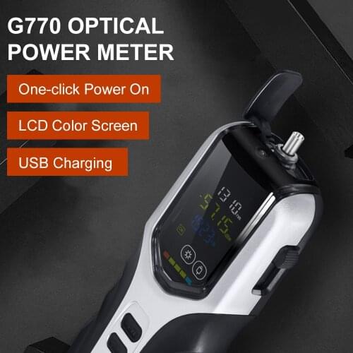 900mAh Optical Power Meter NEW Mini Multifunction Optical Power Meter Rechargeable Battery Handheld G7 Color LCD Screen Fiber