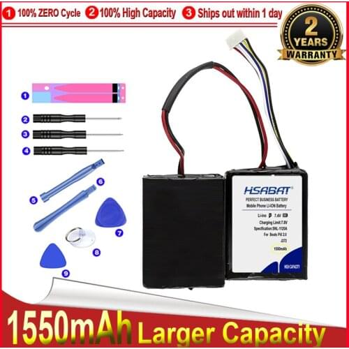 HSABAT 0 Cycle 1550mAh J272 Battery for Beats Pill 2.0 B0513 MH812AMA-UG HYB2725221547/ICP092941SH Accumulator