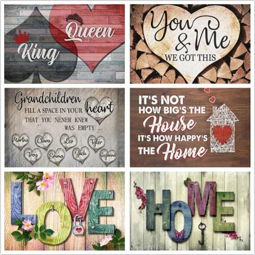 Retro Diamond Painting Romance English Letter 5D DIY Full Diamond Embroidery Mosaic Cross Stitch Home Decorative