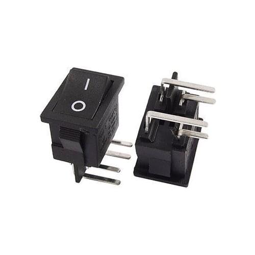 Free shipping!5 x 4 Right Angle PCB Pin On-Off I/O 2 Position DPST Snap-in Boat Rocker Switch