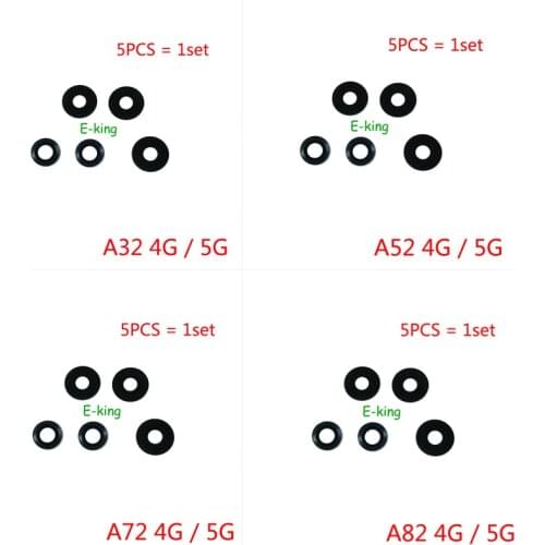 10Set Rear Back Camera Glass Lens Cover For Samsung Galaxy A32 A52 A72 A82 With Ahesive Sticker Replacement Parts
