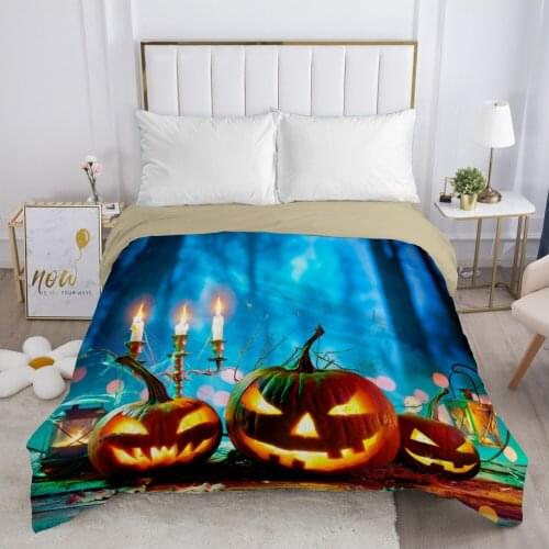 Cartoon Hallowmas Childrens Duvet cover Quilt/Blanket/Comfortable Case Bedding for kids baby boy girls for Home candle fire