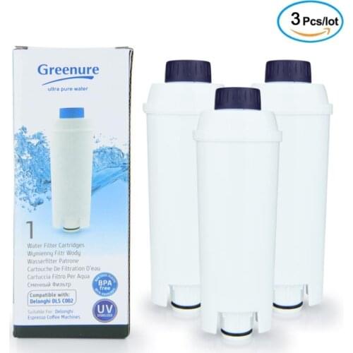 Coffee filter, compatible with De'Longhi 5513292811, DLS C002, CFL-950, SER3017, ECAM / ESAM / ETAM series, EC680, BCO420 3 piec