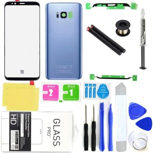 Front Glass Screen Back Cover Replacement Repair Kit for Samsung Galaxy S8 Plus