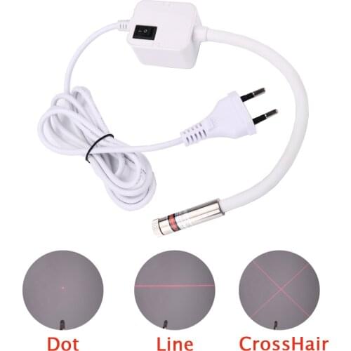 INNE Sewing Red Positioning Laser Light Magnetic Base Gooseneck Cutting Machine With Accurate Alignment Sticker Accessories Tool